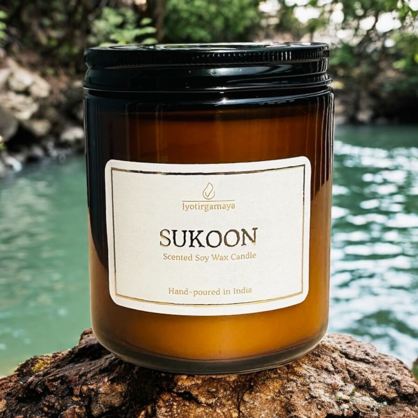 Sukoon - Oud & Rose Scented Candle